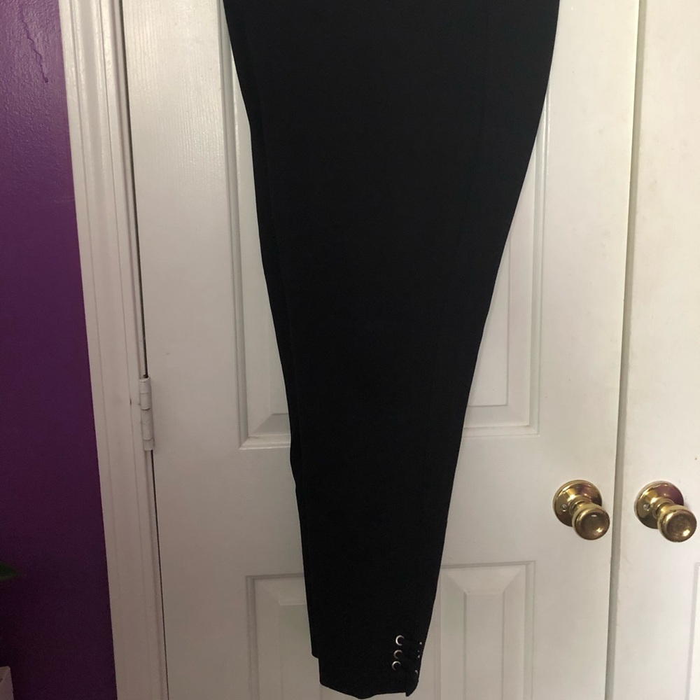 Black Leggings with Lace ankle